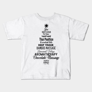 Massage Christmas Tree Kids T-Shirt